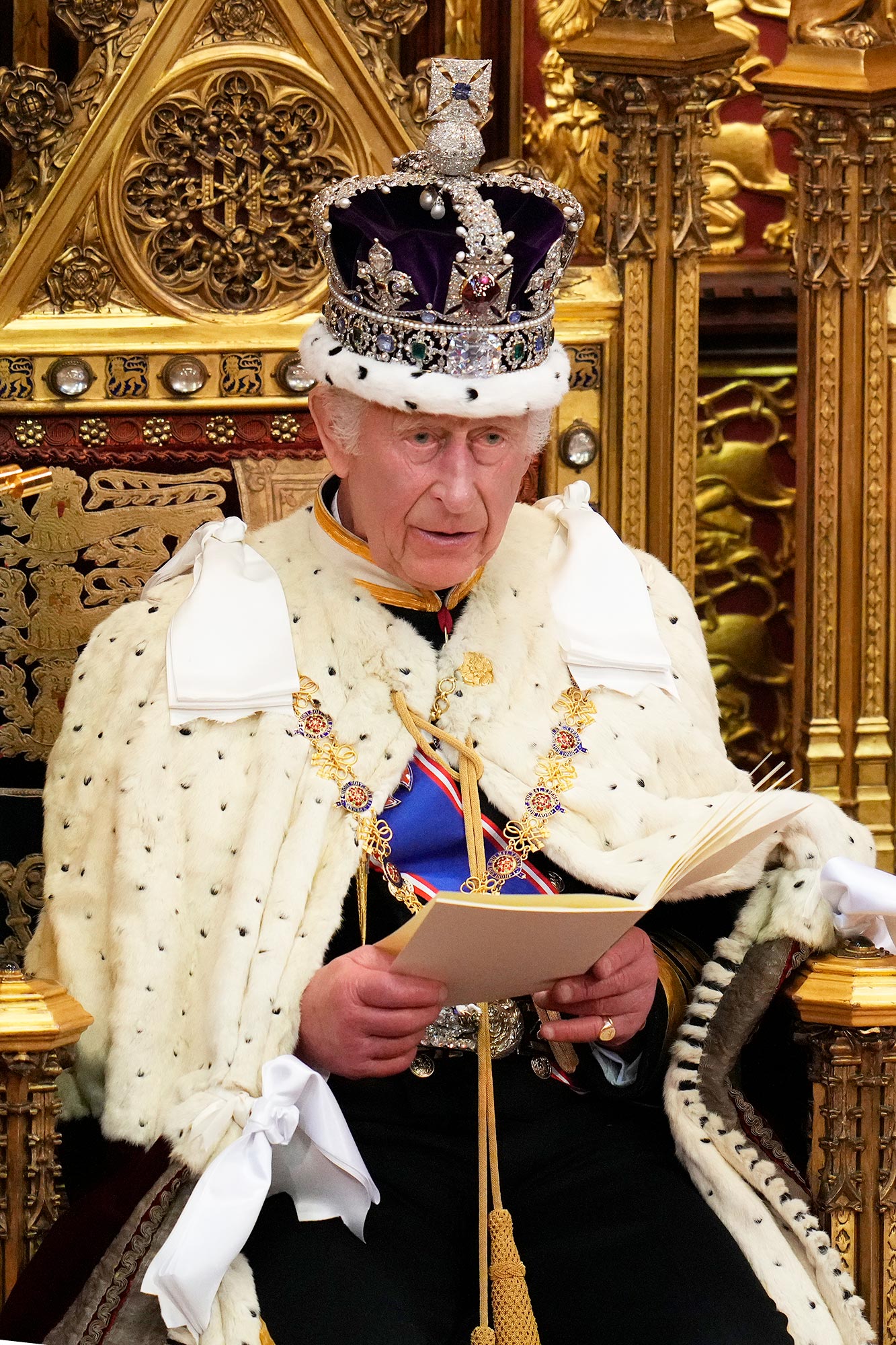 King Charles III Works Through Apparent Wardrobe Malfunction | Us Weekly