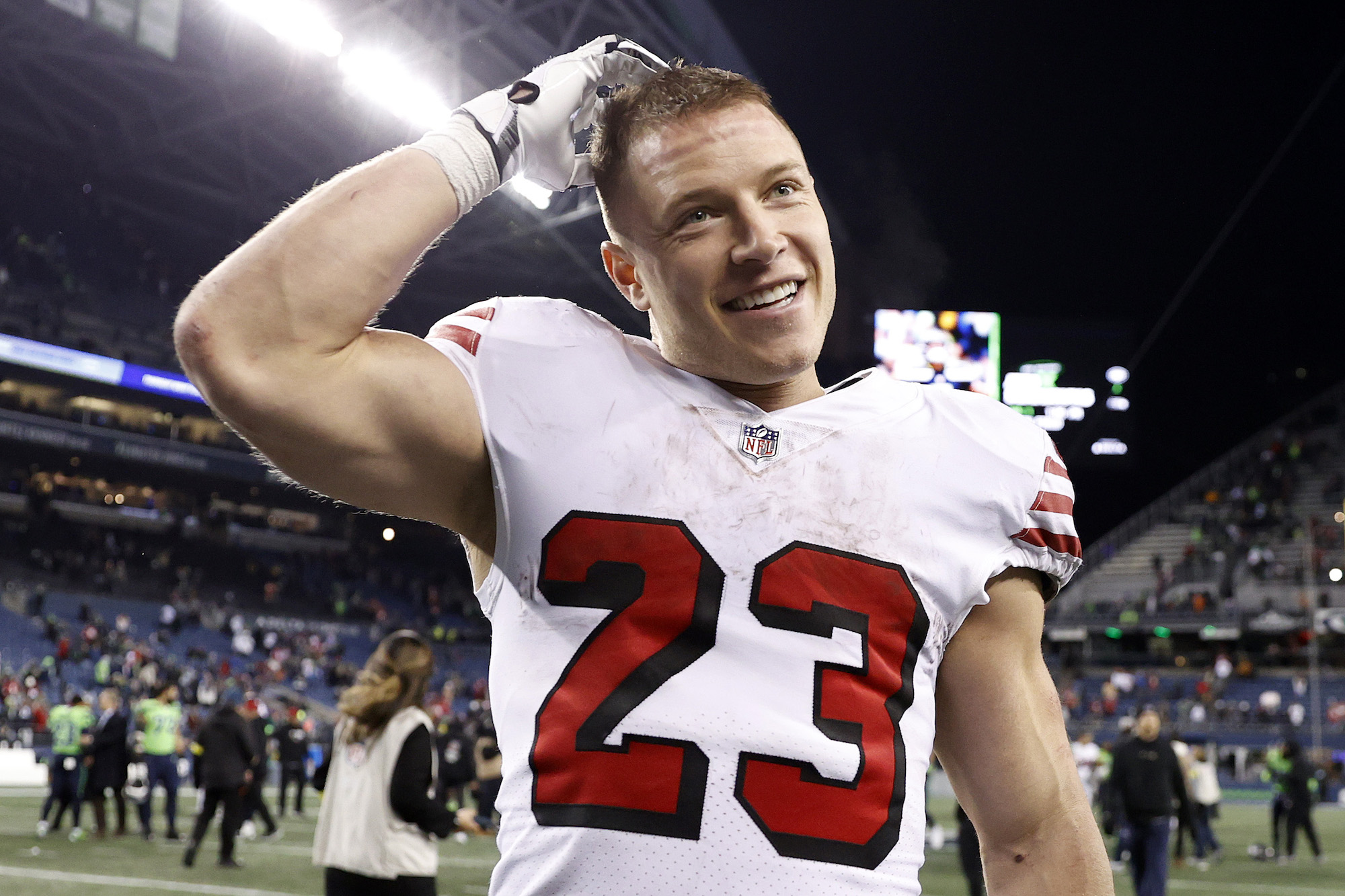 Kyle Juszczyk fala sobre Christian McCaffrey fazendo rap de Eminem em seu casamento