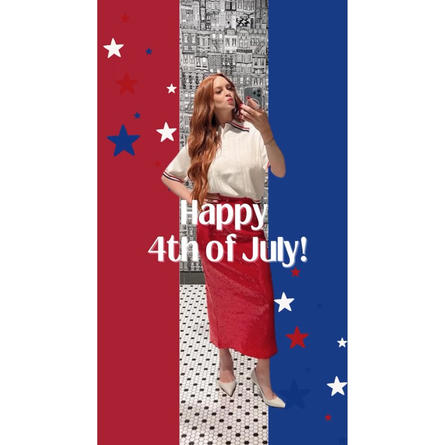 Lindsay Lohan Inside Celebrities' Festive 4th of July 2024 Celebrations