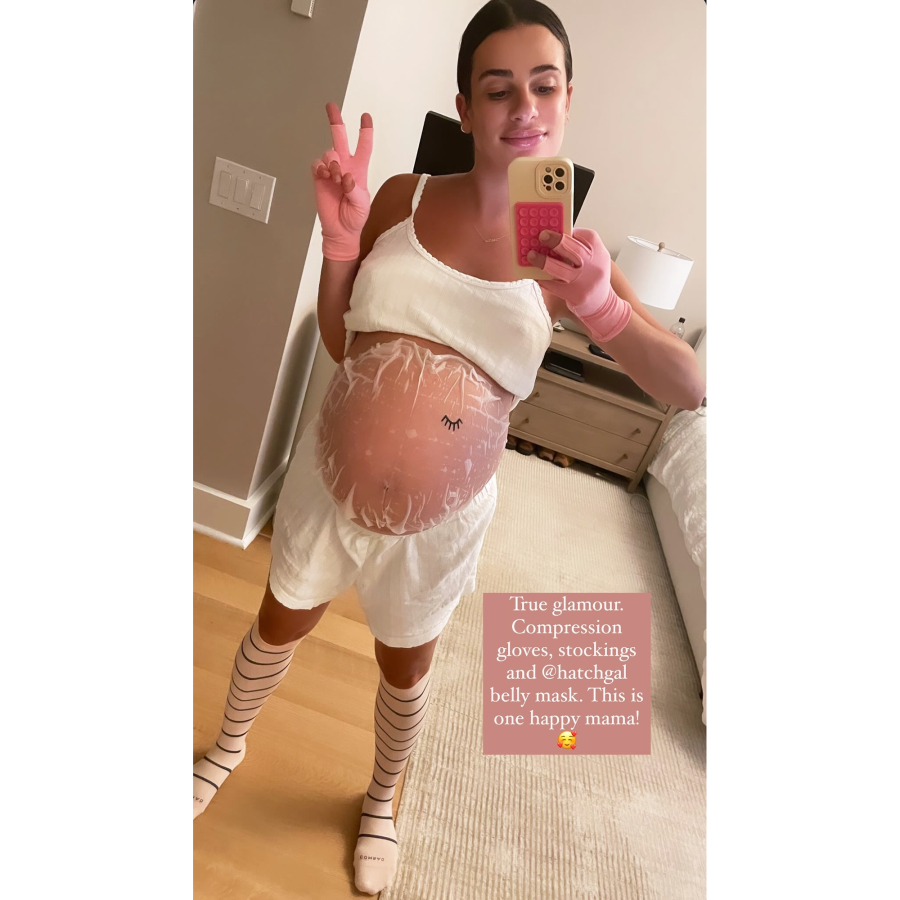 Pregnant Lea Michele Baby Bump Album jULY 24