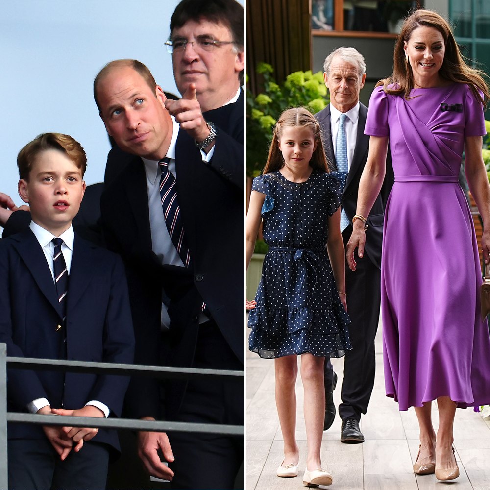 Prince George Joins Dad Prince William at Euros as Kate, Charlotte Attend Wimbledon