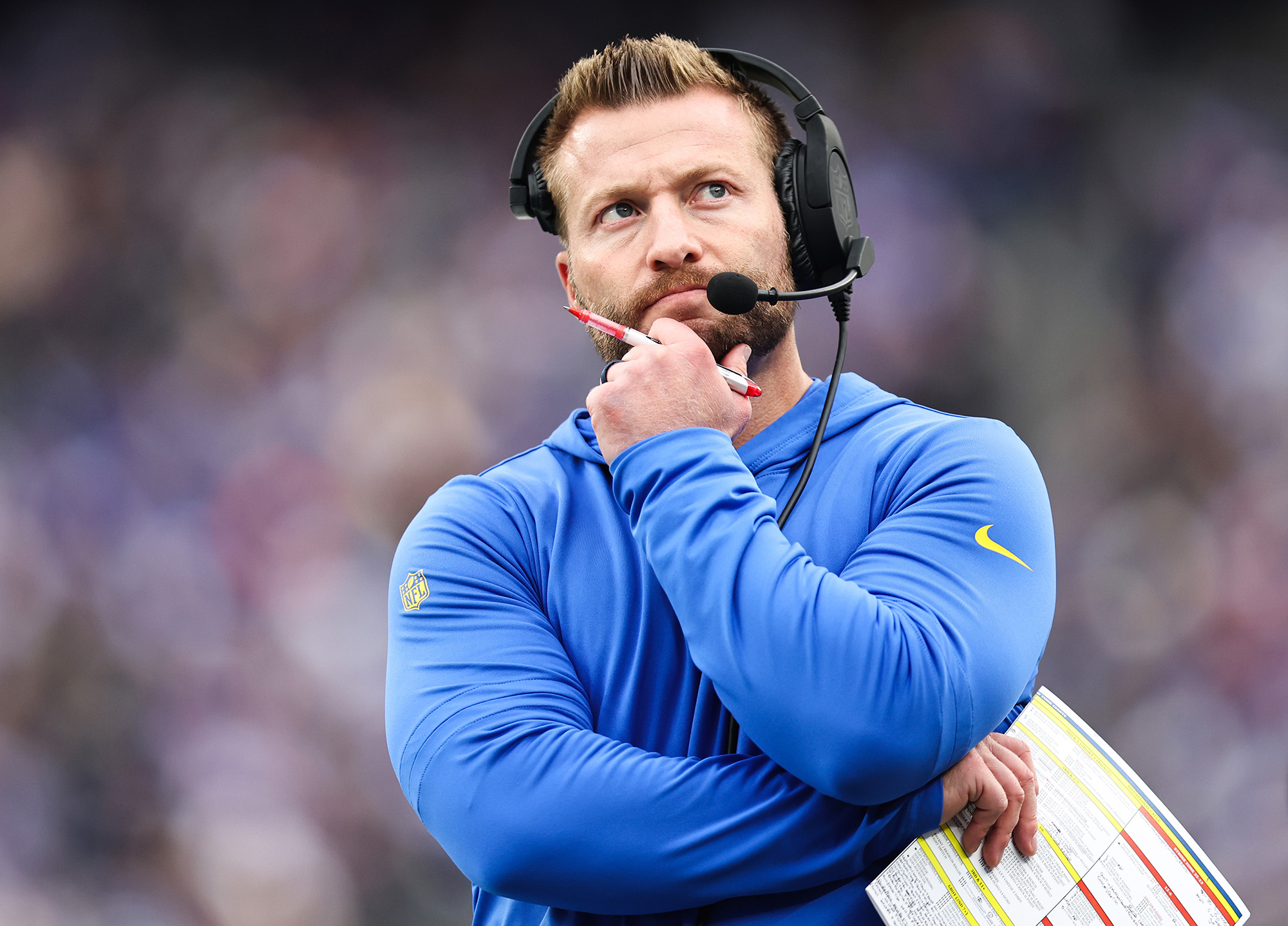 Sean McVay โค้ชของ L.A. Rams กล่าวว่าลูกชายวัย 8 เดือนได้เปลี่ยน 'วัตถุประสงค์' ของเขา