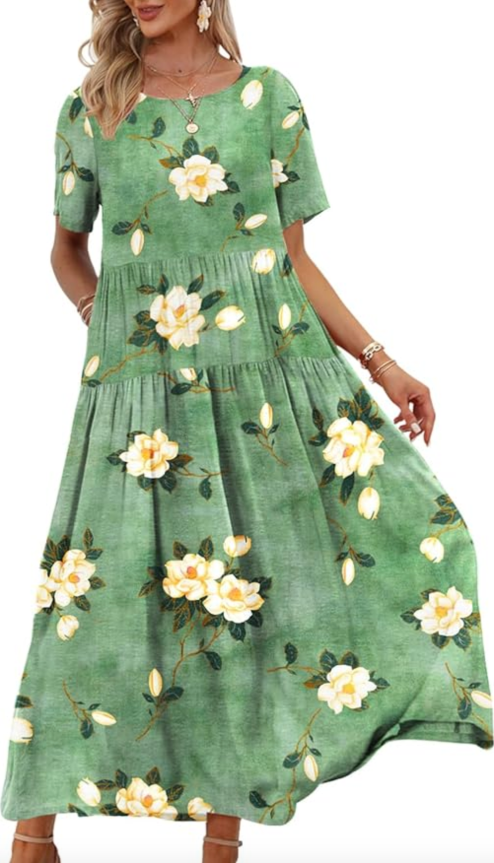 YESNO Floral Maxi Dress