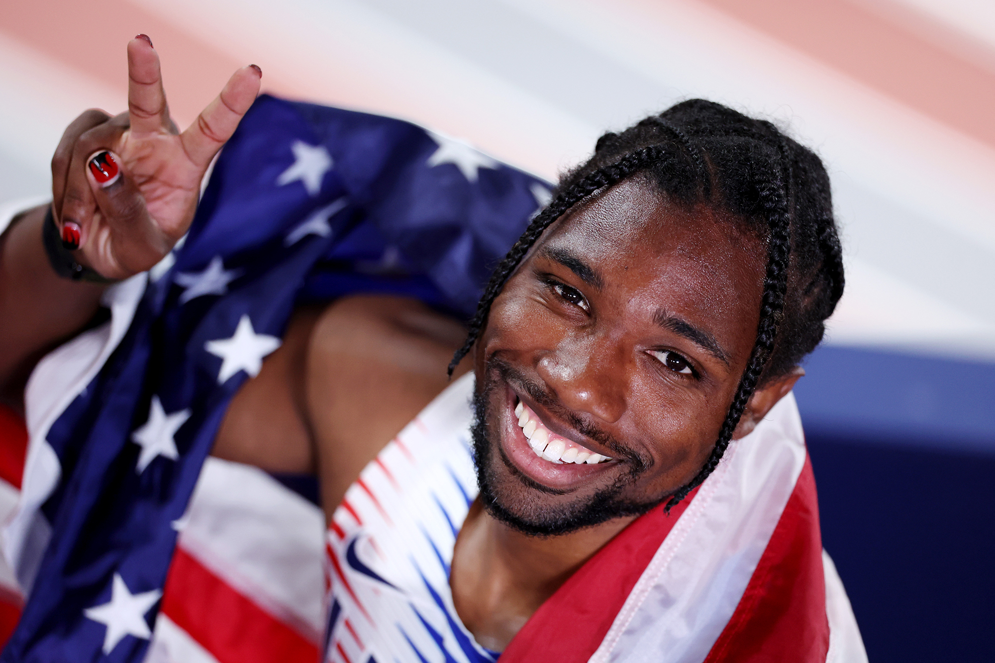 Noah Lyles is Using a Disguise to Go Incognito Inside the Olympic Village