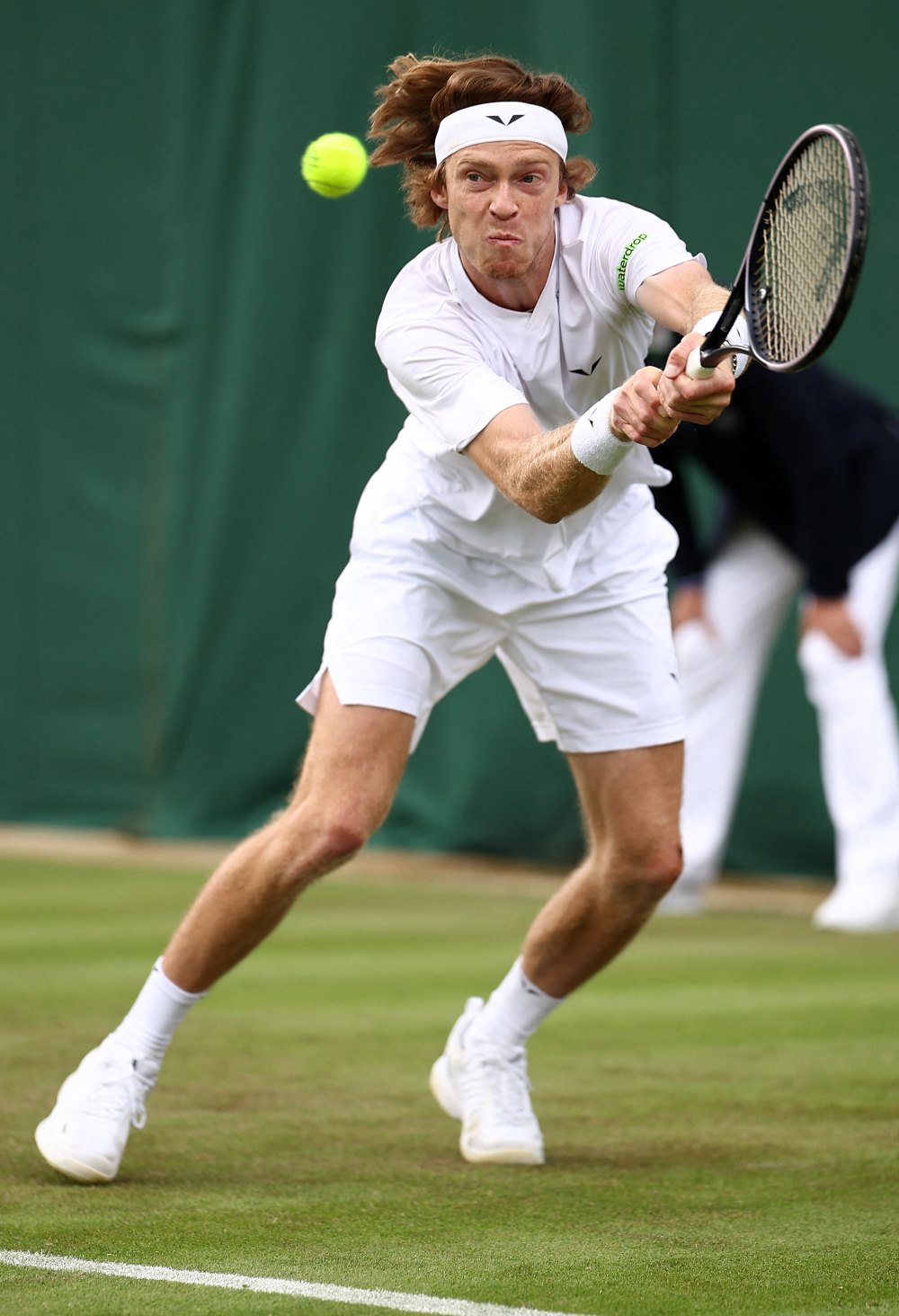 Tennis Star Andrey Rublev Slams Racquet Against Leg After Wimbledon Loss