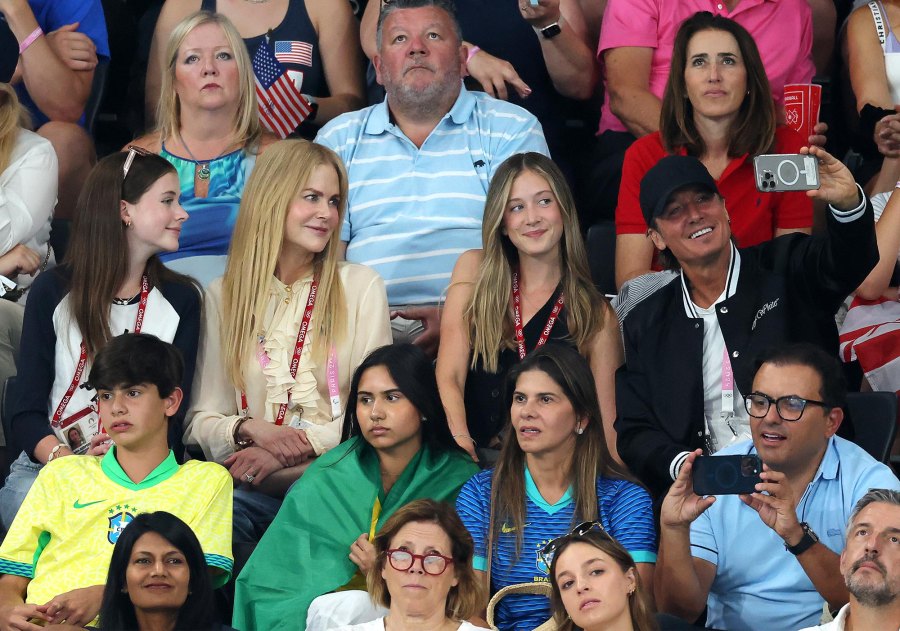 The Women s Gymnastics All Around Qualifiers Were Star Studded From Lady Gaga to Tom Cruise 381