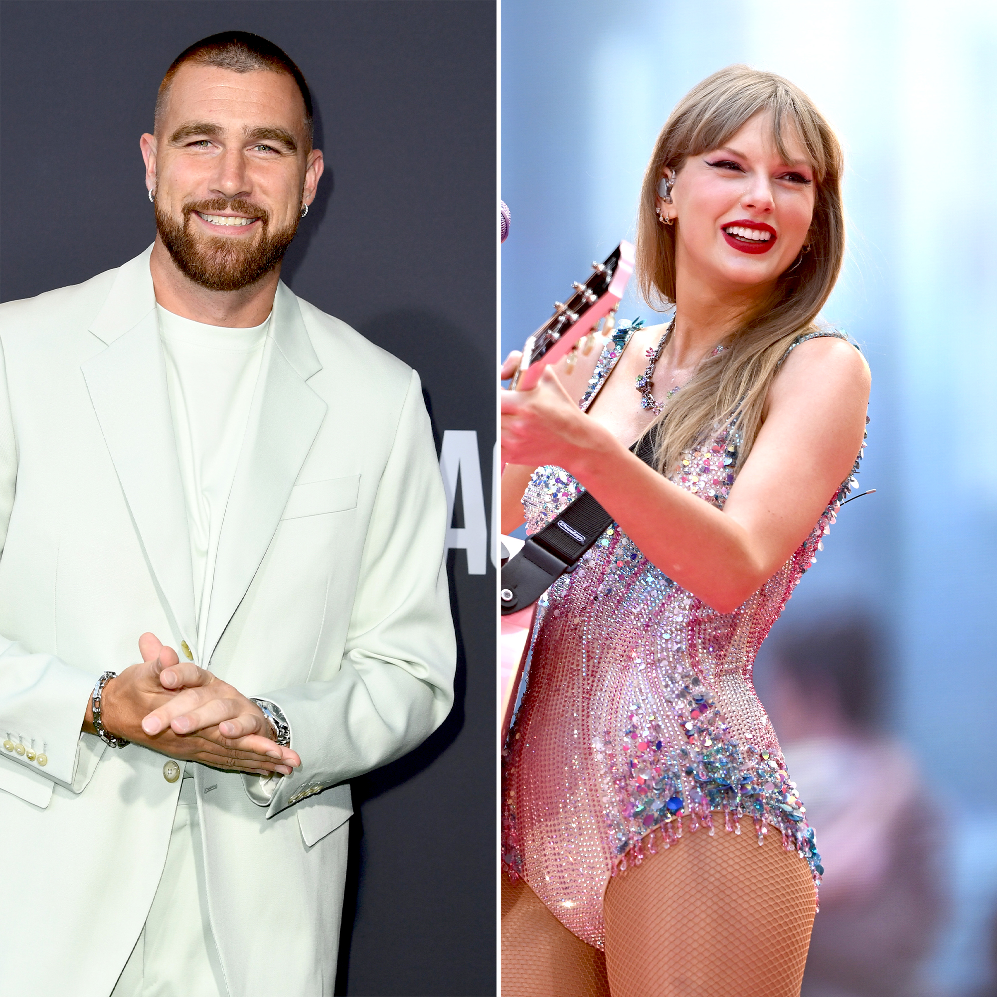 เรายังไม่จบวิดีโอของ Travis Kelce ที่กำลังพูดถึง Taylor Swift