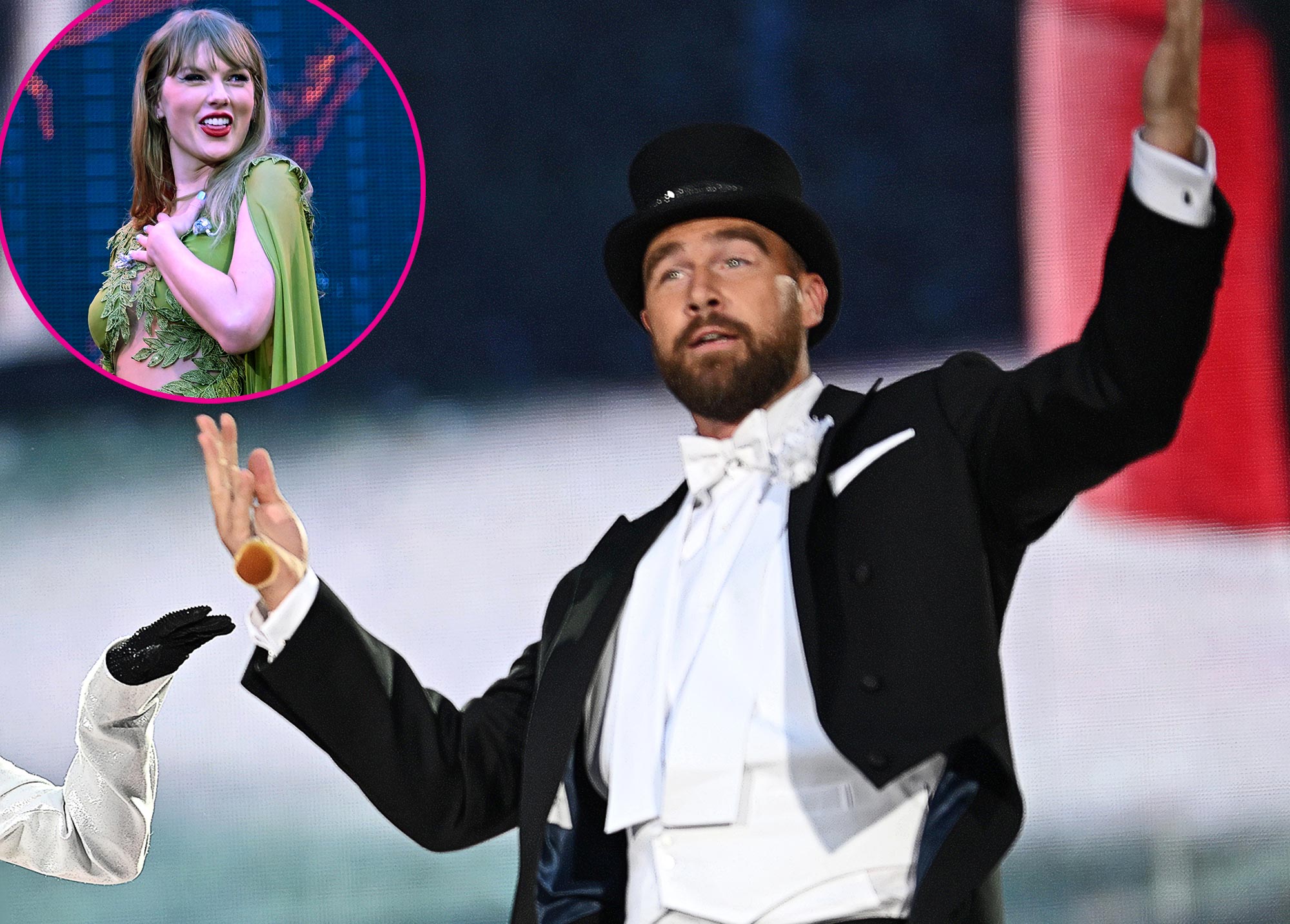 Travis Kelce pede à multidão que enlouqueça por Taylor Swift no Amsterdam Show