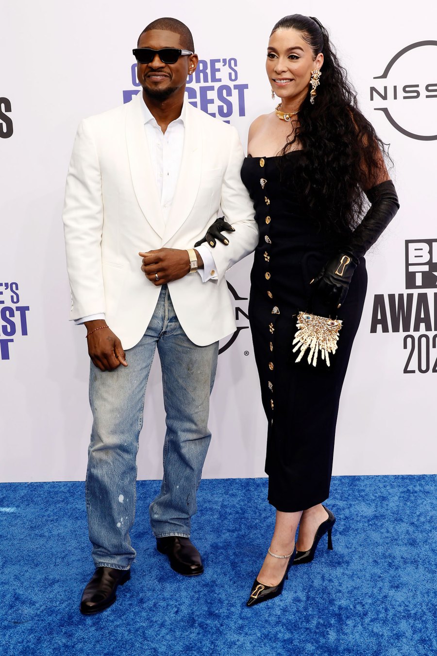 Usher and Jennifer Goicoechea Cutest Couples at the 2024 BET Awards