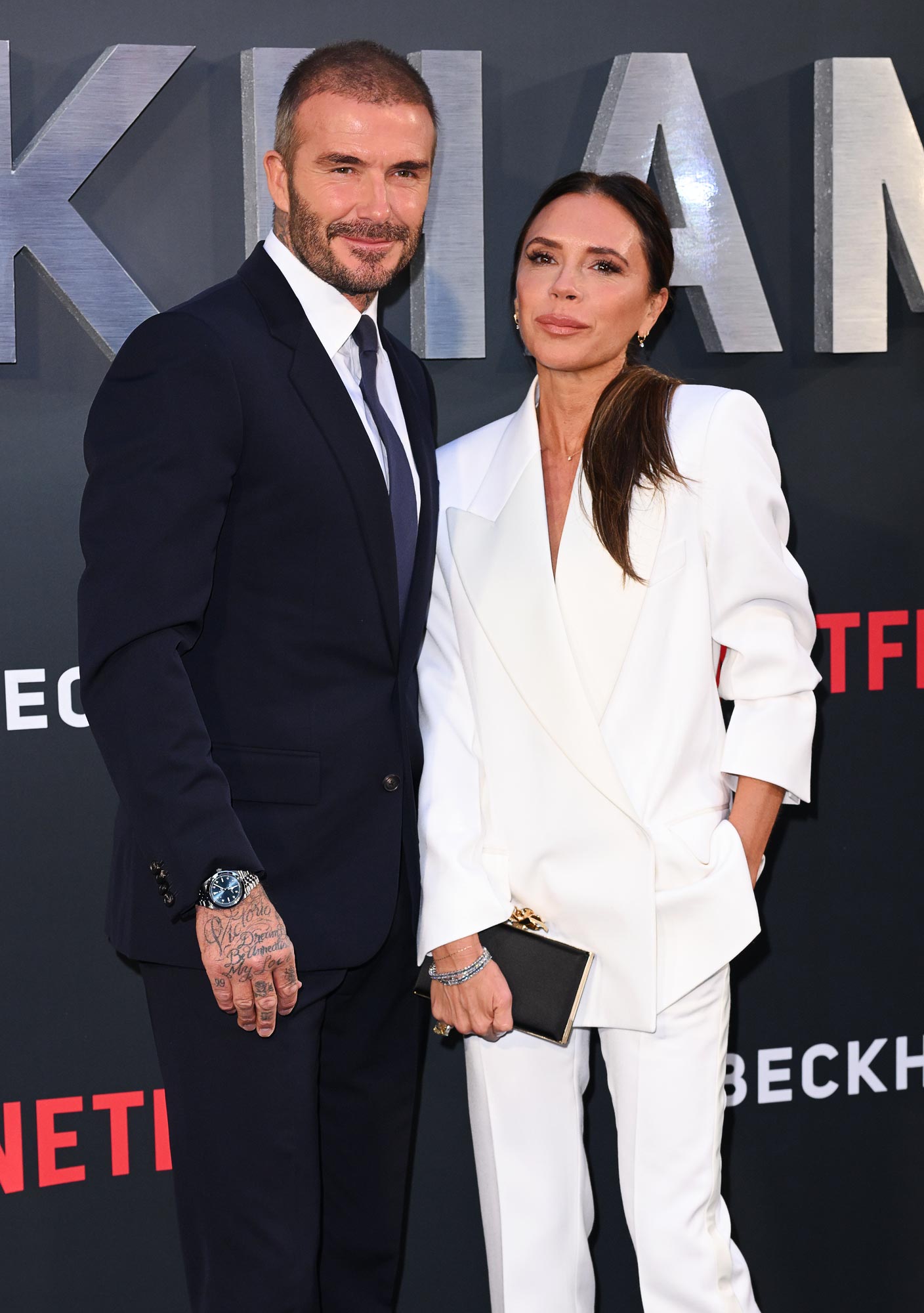 Victoria Beckham Trolls Husband David for Filter That Makes Her a Redhead