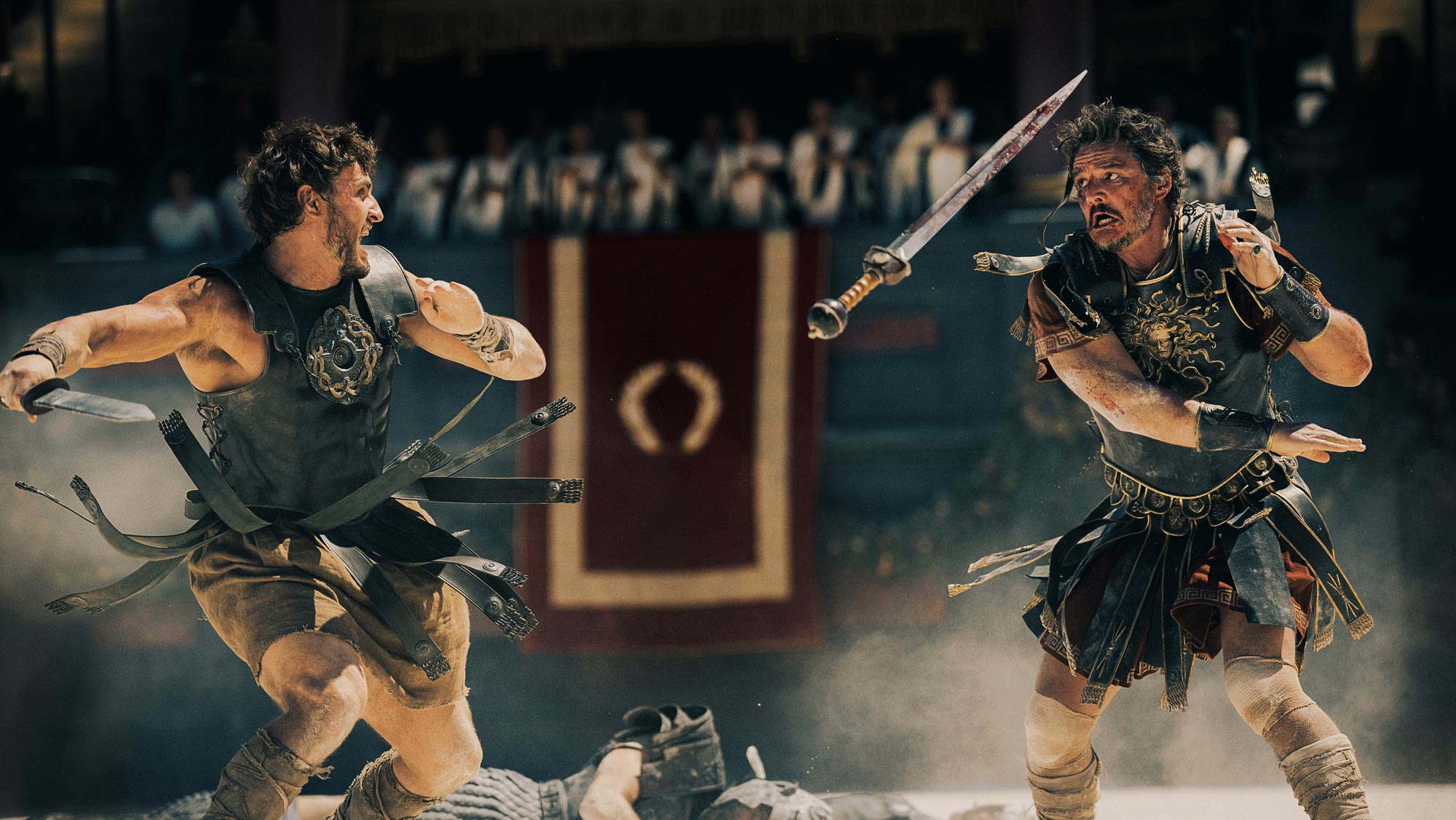 Paul Mescal ไร้เสื้อปะทะ Pedro Pascal ในตัวอย่าง 'Gladiator II'