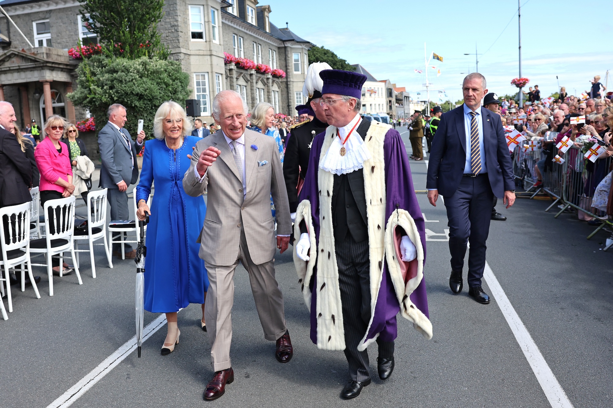 Queen Camilla Spotted With Bandaged Right Ankle After Minor Sprain