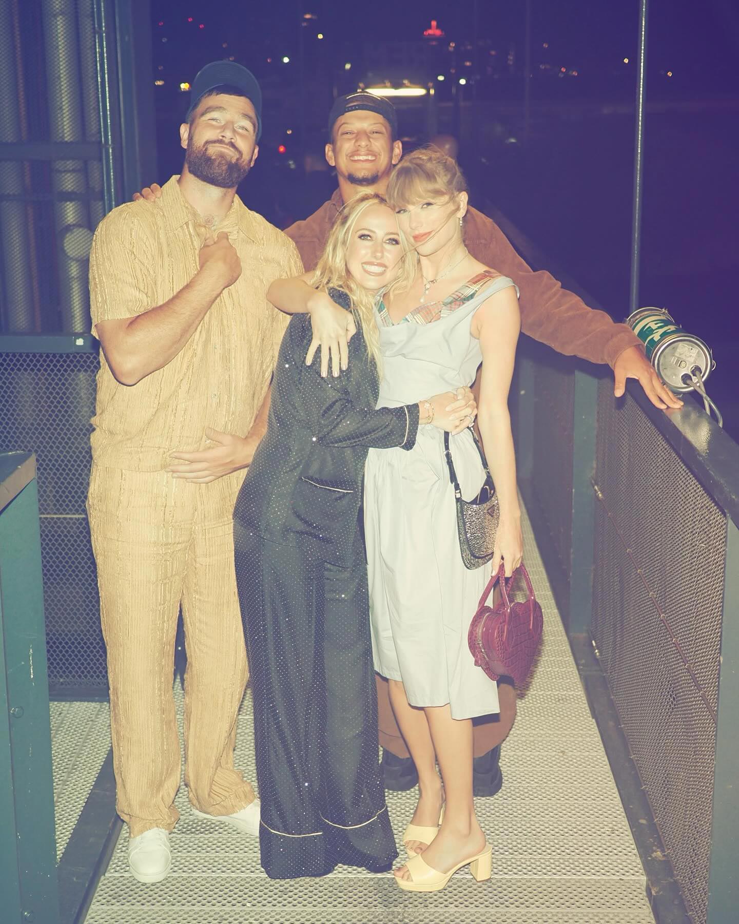 Brittany Mahomes detalha seu tempo na Europa com Taylor Swift e Travis Kelce