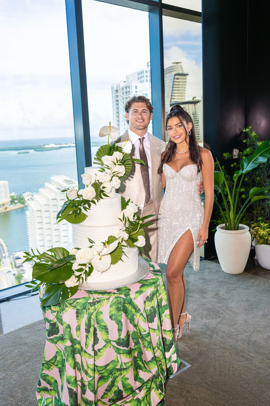 Inside 'Bachelor' Alum Hannah Ann Sluss and NFL Player Jake Funk's 'Tropical' Wedding Reception in Miami