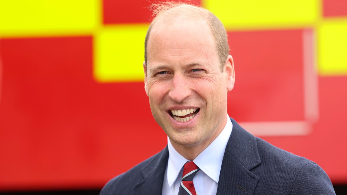 Prince William Laughs During Visit to Past Home With Kate Middleton