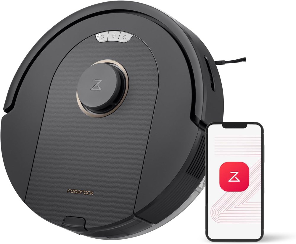 A robot vacuum cleaner with a phone