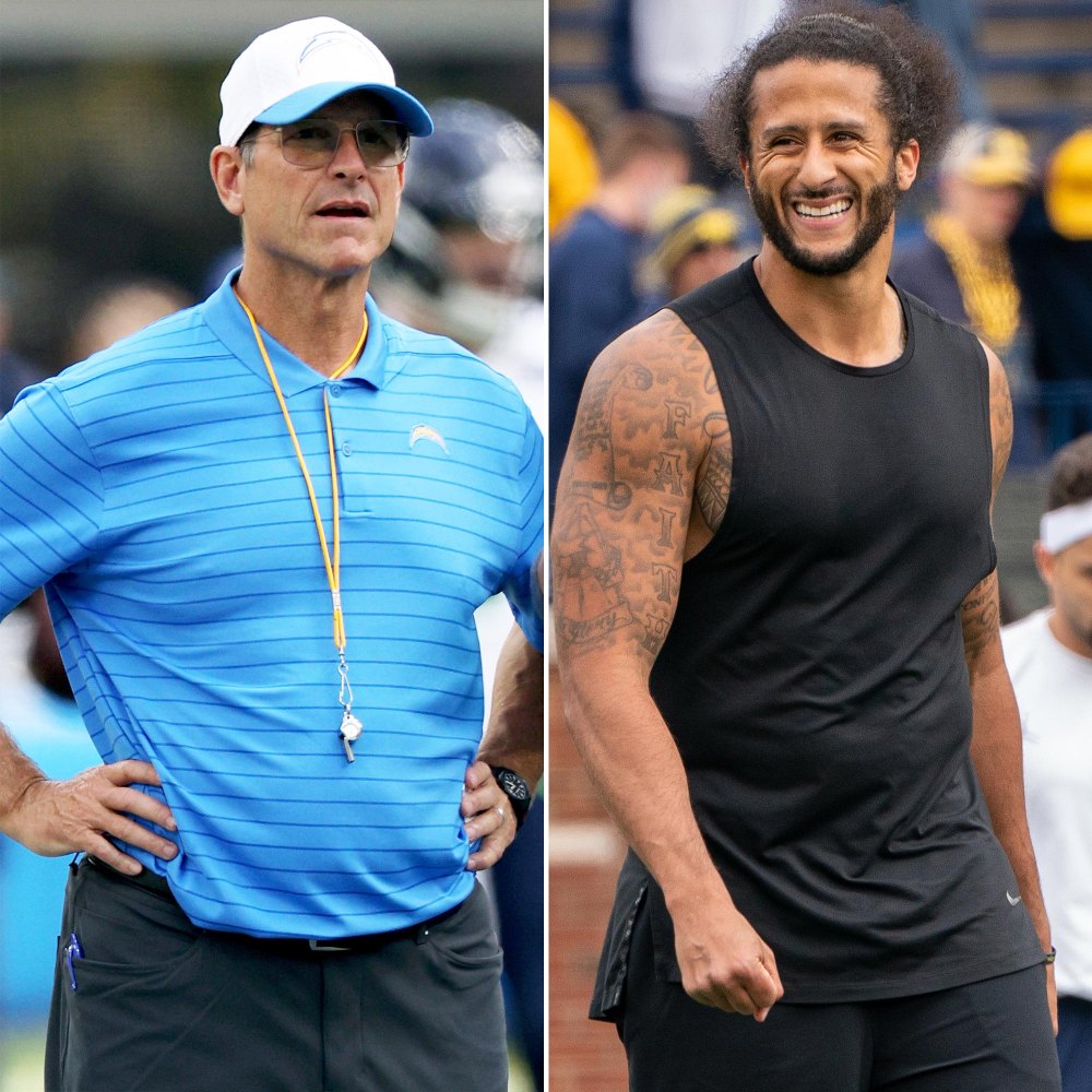 Jim Harbaugh Gives Update on Offering Colin Kaepernick Coaching Job With Los Angeles Chargers