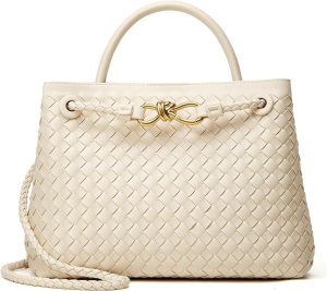 vegan leather quilted handbag