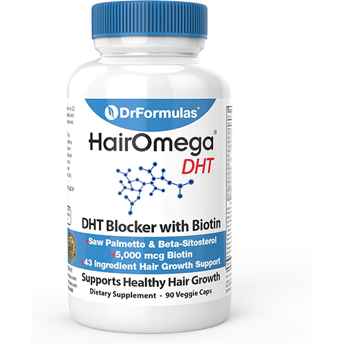 DrFormulas DHT Blocker for Men and Women | HairOmega Advanced Hair Growth Supplements