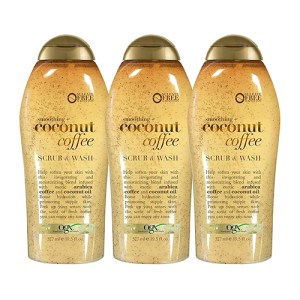 OGX Smoothing + Coconut Coffee Scrub & Wash