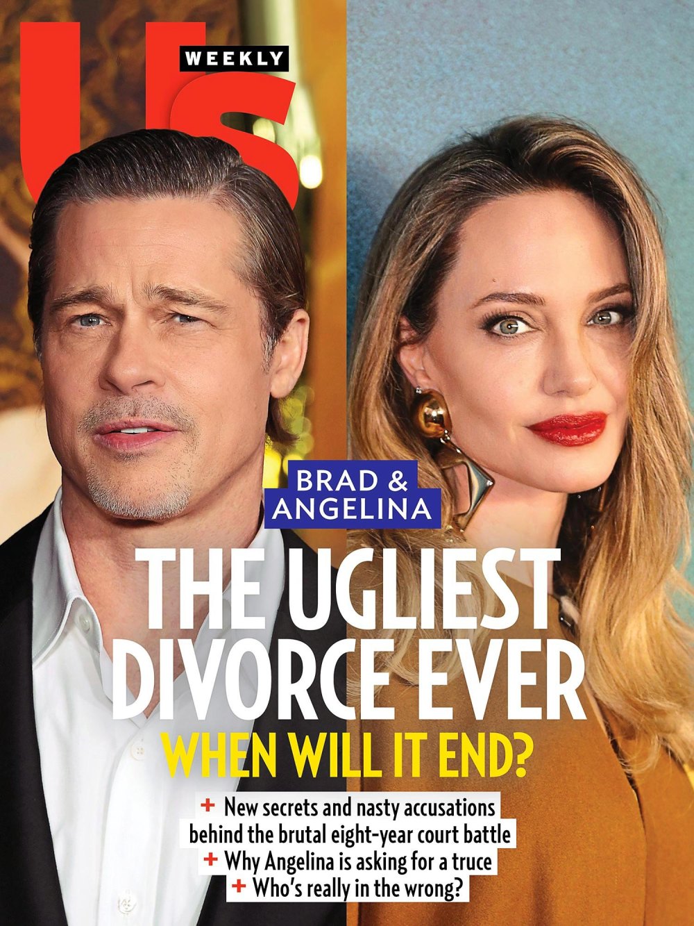 Brad Pitt and Angelina Jolie Cover Us Weekly 999: 