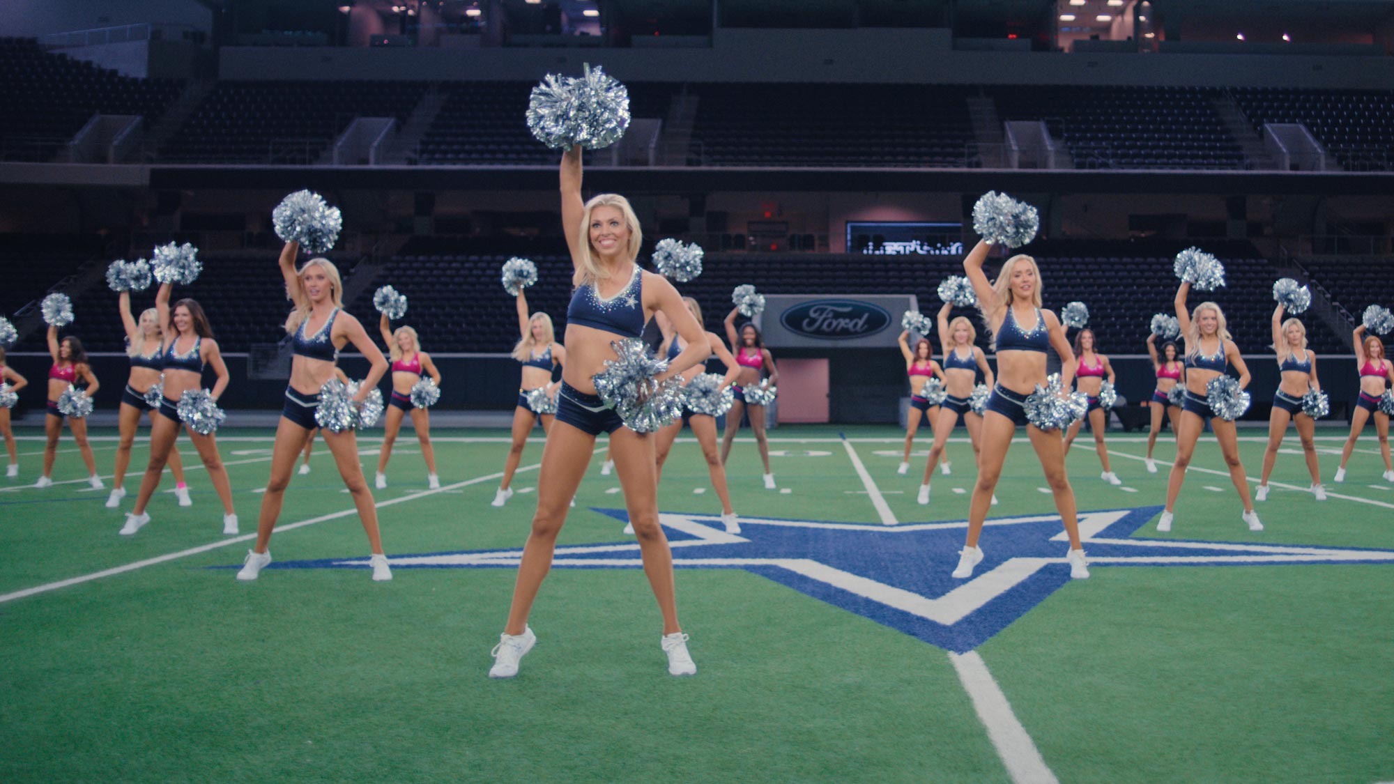 Dallas Cowboys Cheerleaders Celebrate 1st Game After Last Season Cuts