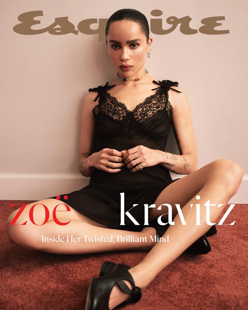 Esquire Cover September 2024 Zoe Kravitz Zoe Kravitz Recalls Moving in With Dad Lenny Kravitz Over Mom Lisa Bonet