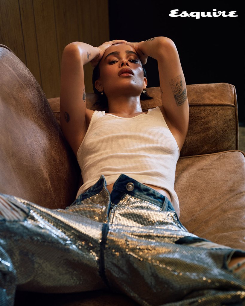 Esquire September 2024 Zoe Kravitz 3 Zoe Kravitz Recalls Moving in With Dad Lenny Kravitz Over Mom Lisa Bonet