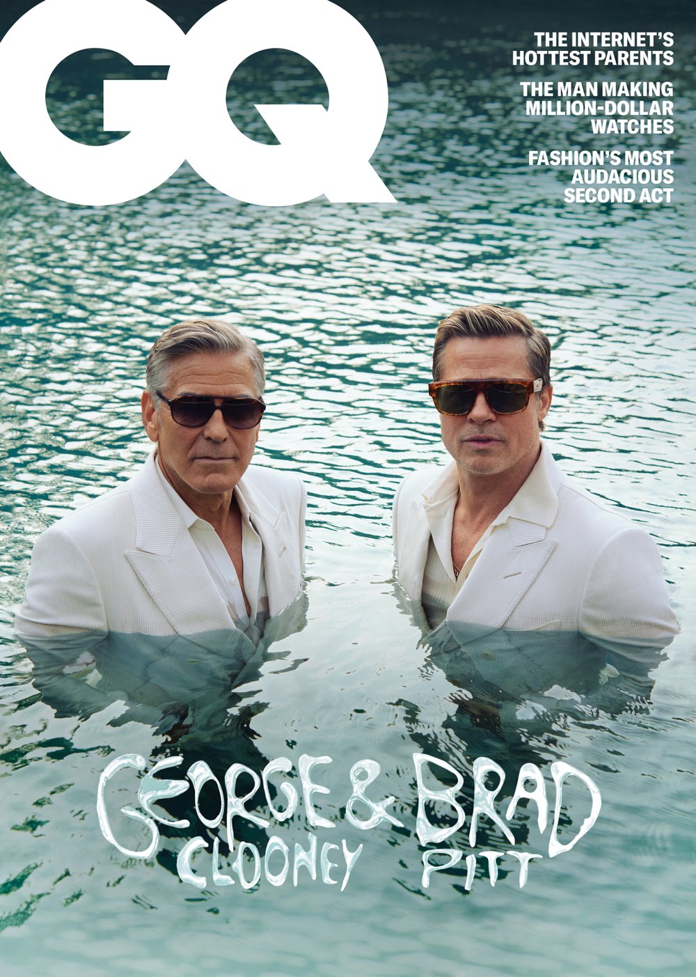 George Clooney and Brad Pitt GQ September 2024 Digital Cover