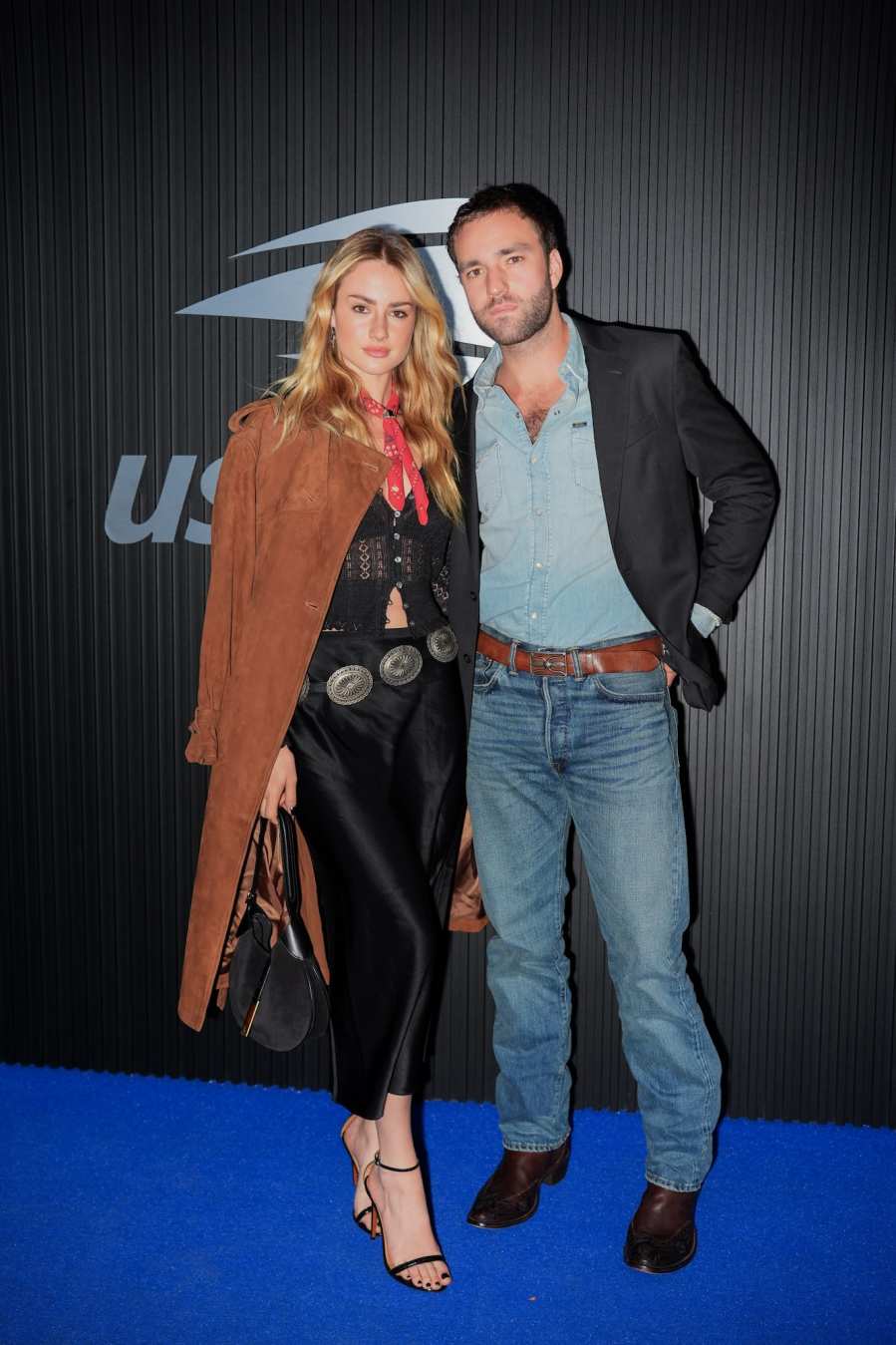 Jackson White and Grace Van Patten attend US Open