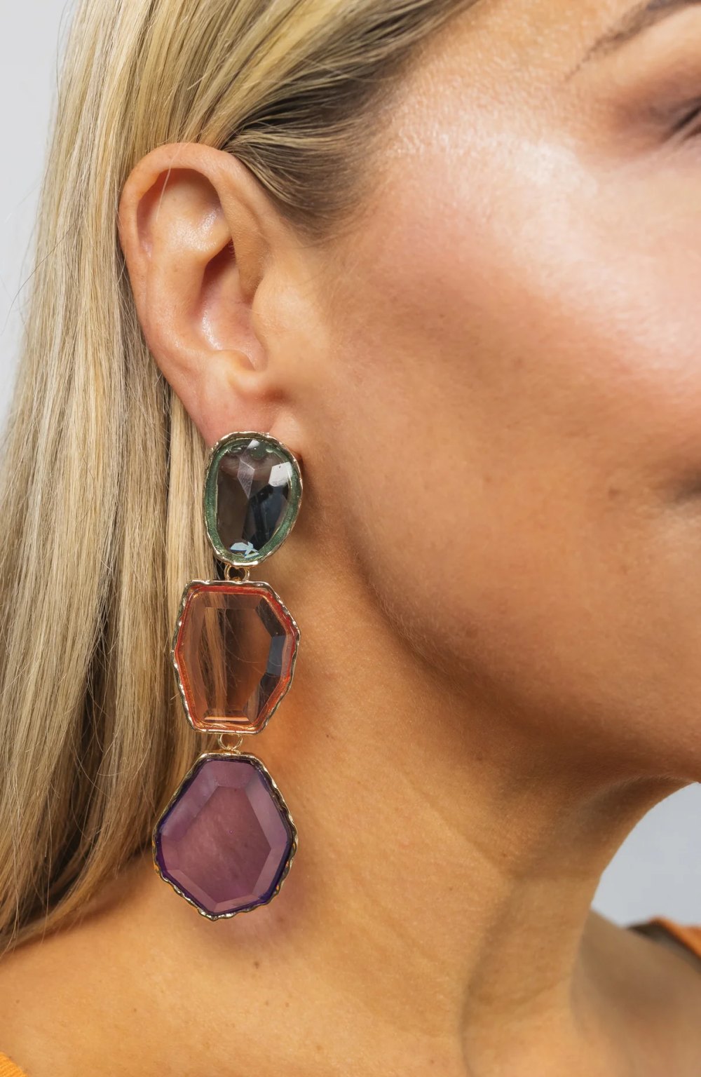 gem earrings