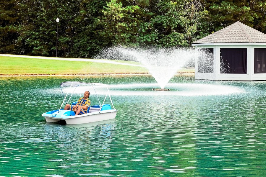 Paddleboat. Inside Ludacris Luxurious 22 Acre Georgia Mansion