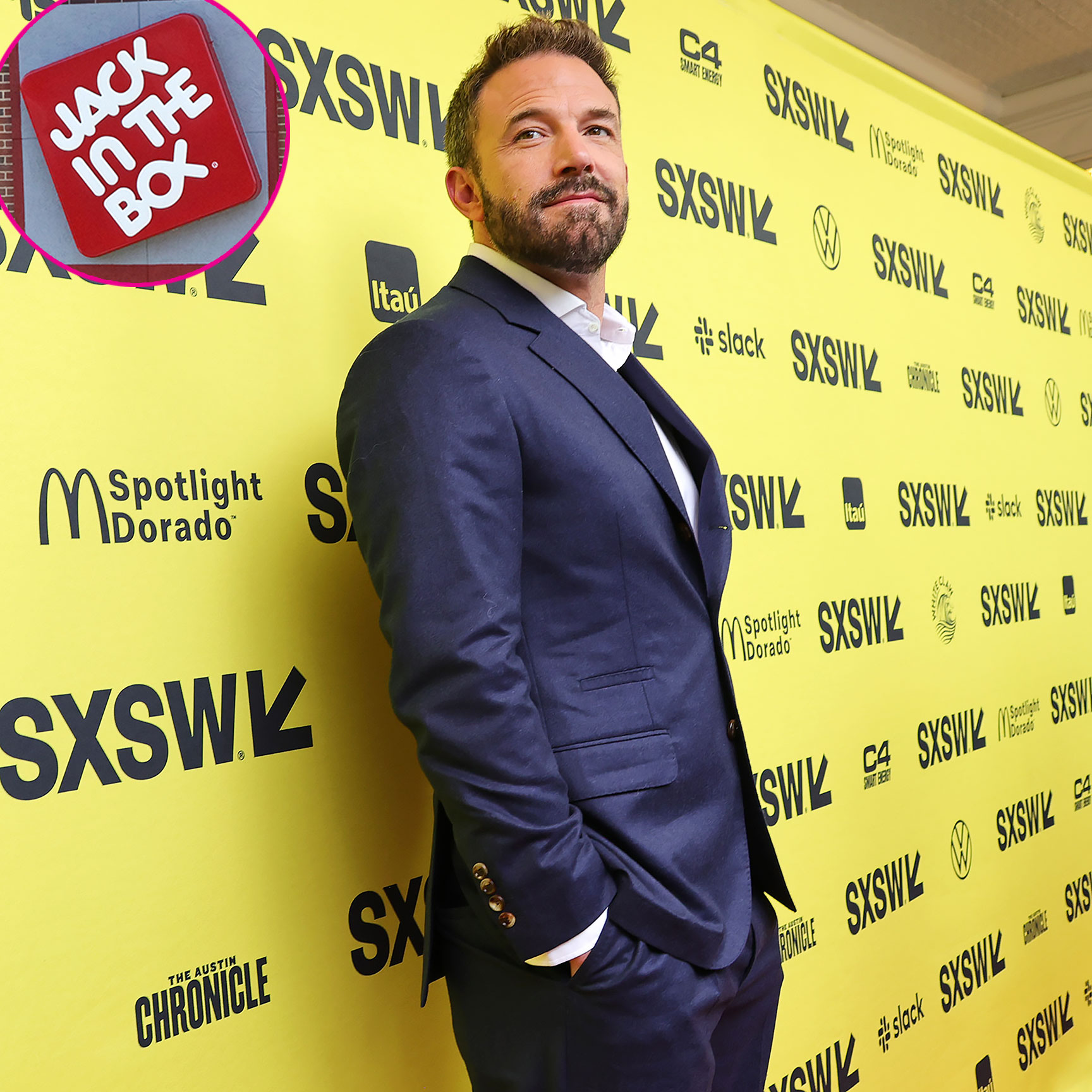 Jack in the Box responde atrevidamente a Ben Affleck sorrindo com fotos para viagem