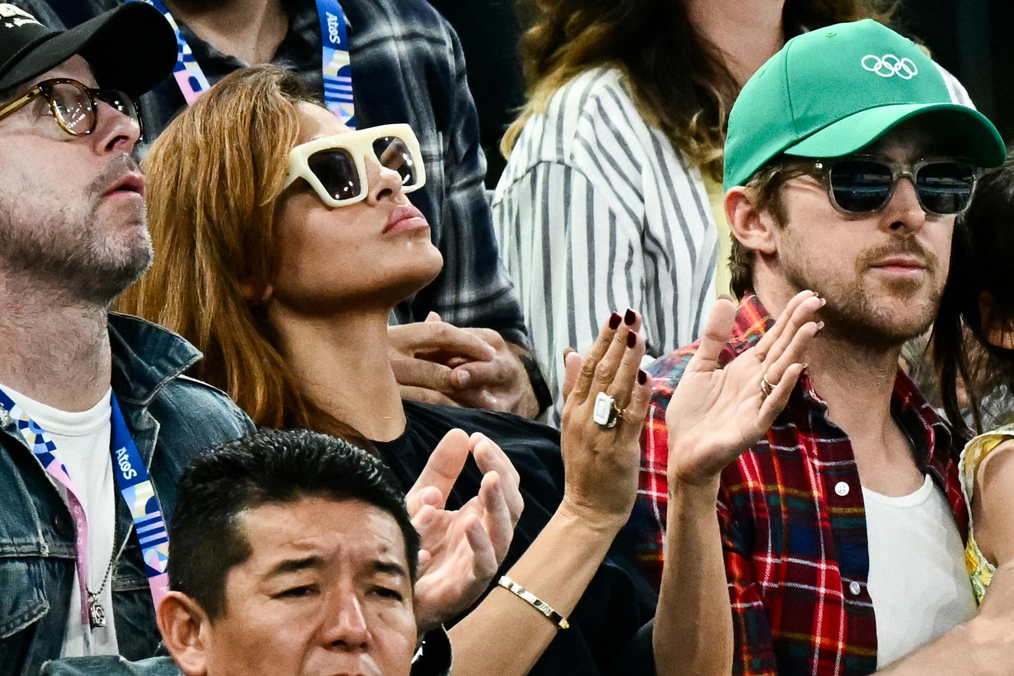 Ryan Gosling and Eva Mendes Enjoy Rare Public Date Night at Paris Olympics