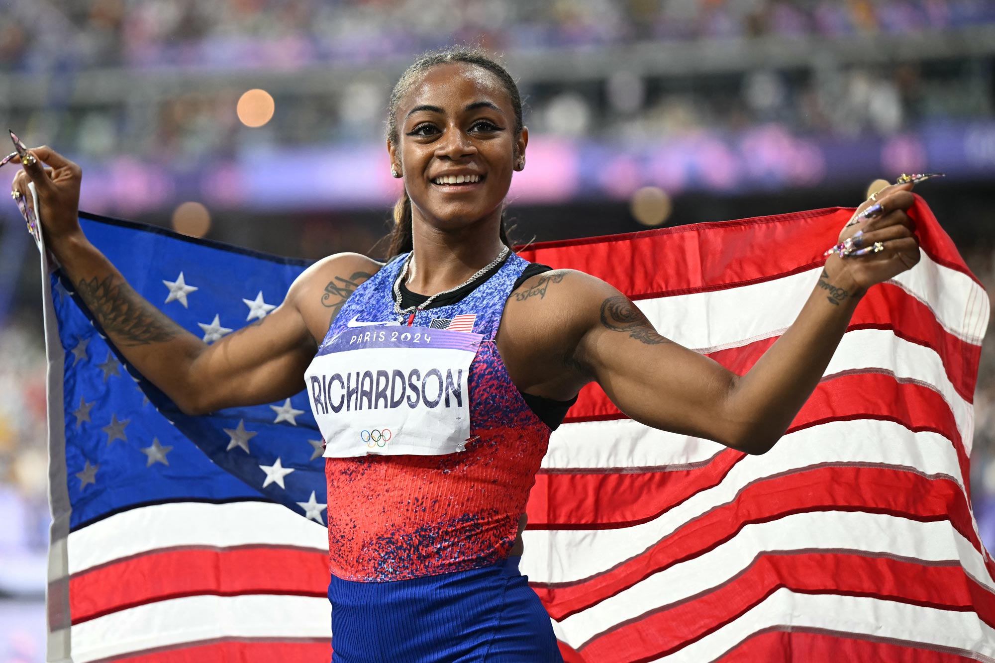 Sha’Carri Richardson ganha sua primeira medalha olímpica na final feminina dos 100 metros