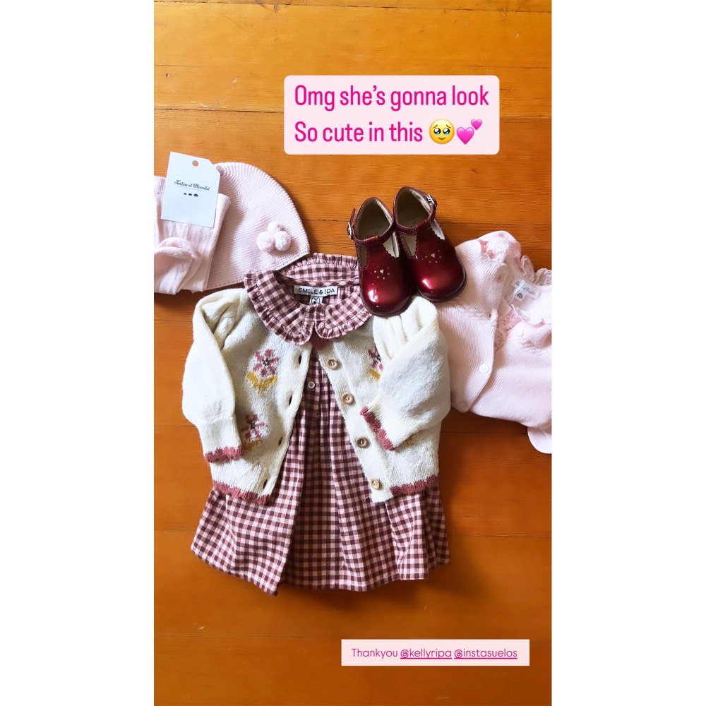 Vanessa Morgan receives gifts for her newborn daughter from Riverdale co-star Mark Consuelos and Kelly Ripa