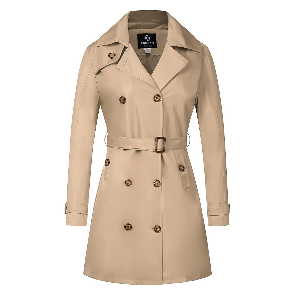 Get a $27 Lookalike for Angelina Jolie’s Classic Fall Trench Coat