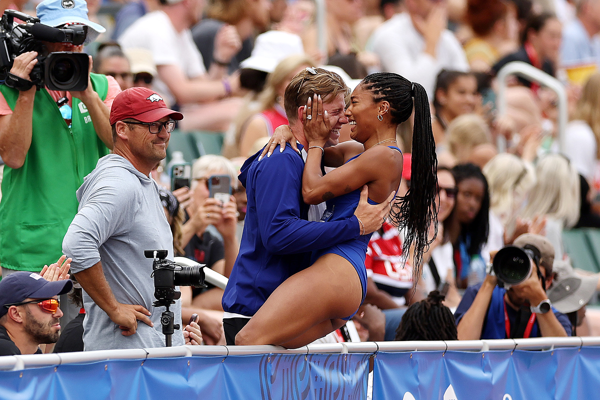 Olympians Tara Davis-Woodhall and Hunter Woodhall’s Relationship Timeline