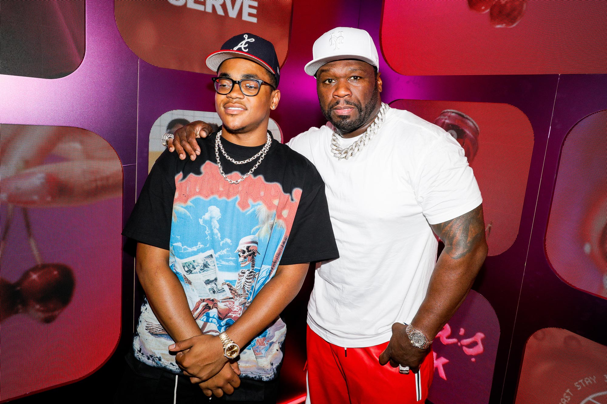 50 Cent apresenta performance surpresa no evento poppi’s Star-Studded NYFW