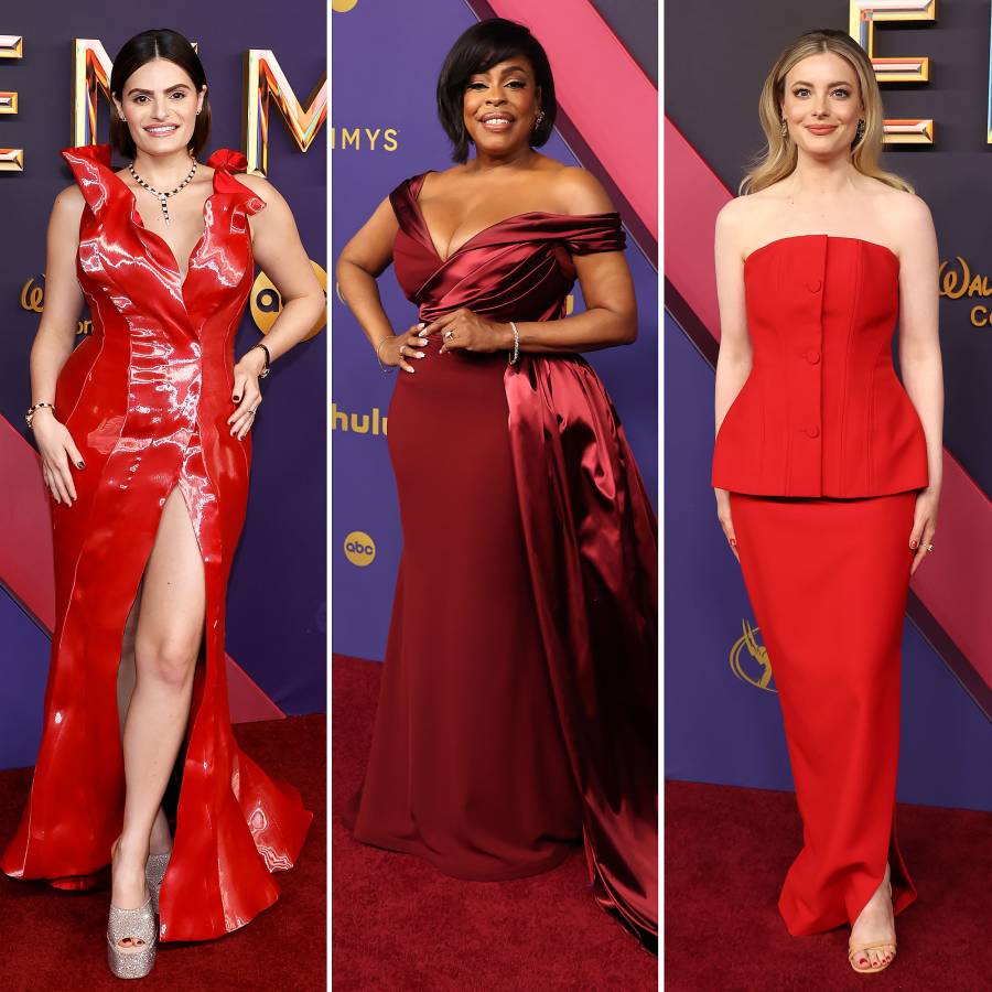 2024 Emmys Red Carpet Red Dress Trends