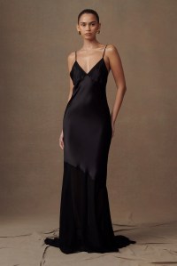 satin maxi dress