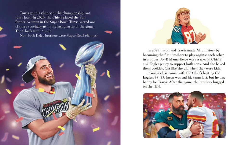 La biografía infantil de Jason y Travis Kelce celebra el fútbol familiar y Taylor Swift