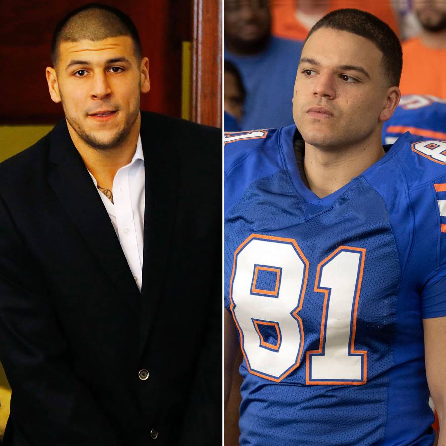 Aaron Hernandez Josh Andres Rivera Comparing American Sports Story Aaron Hernandez Actors to Their Real Life Counterparts