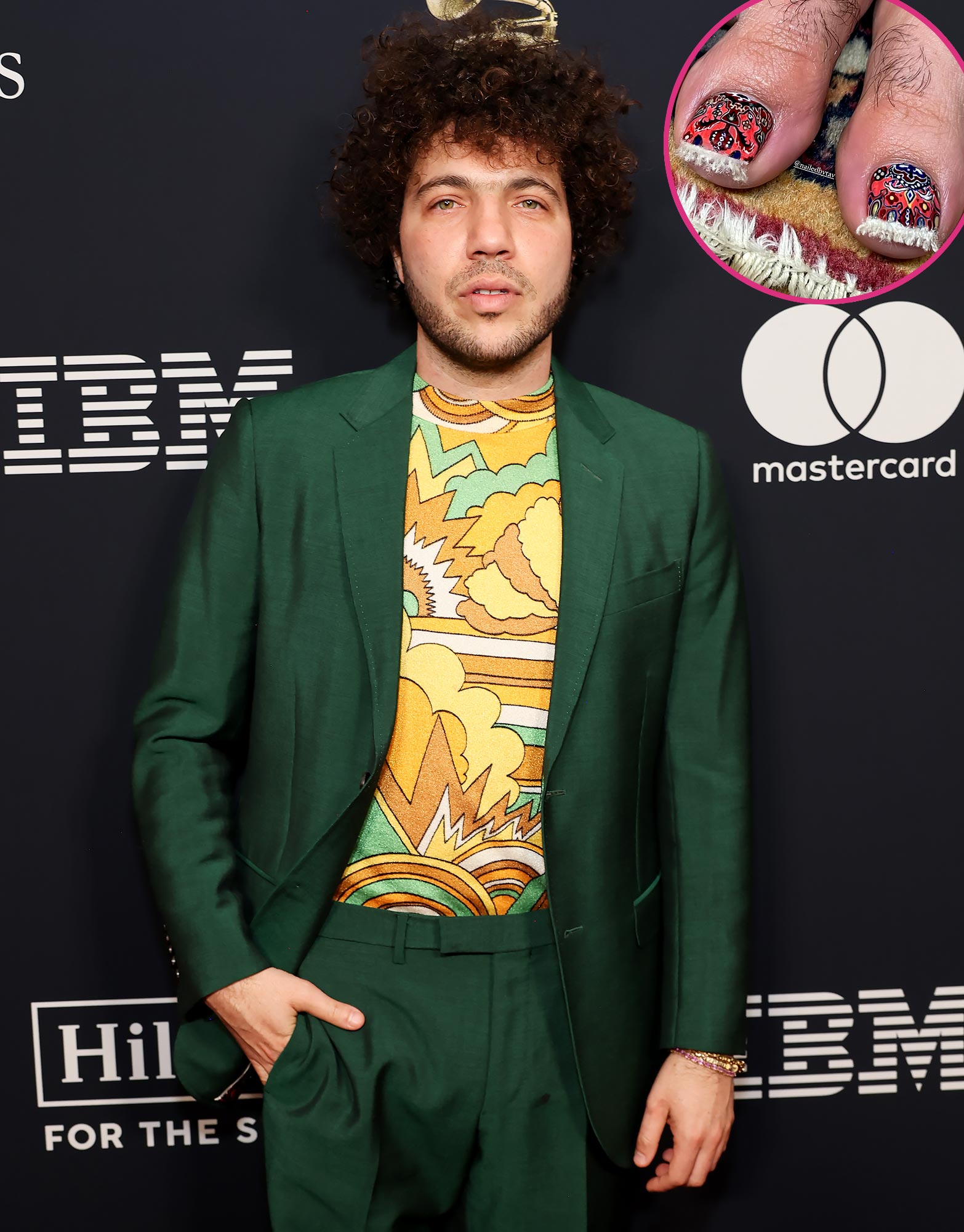 Benny Blanco Shows Off Wild ‘Persian Rug’ Pedicure Featuring Fuzzy Fringe