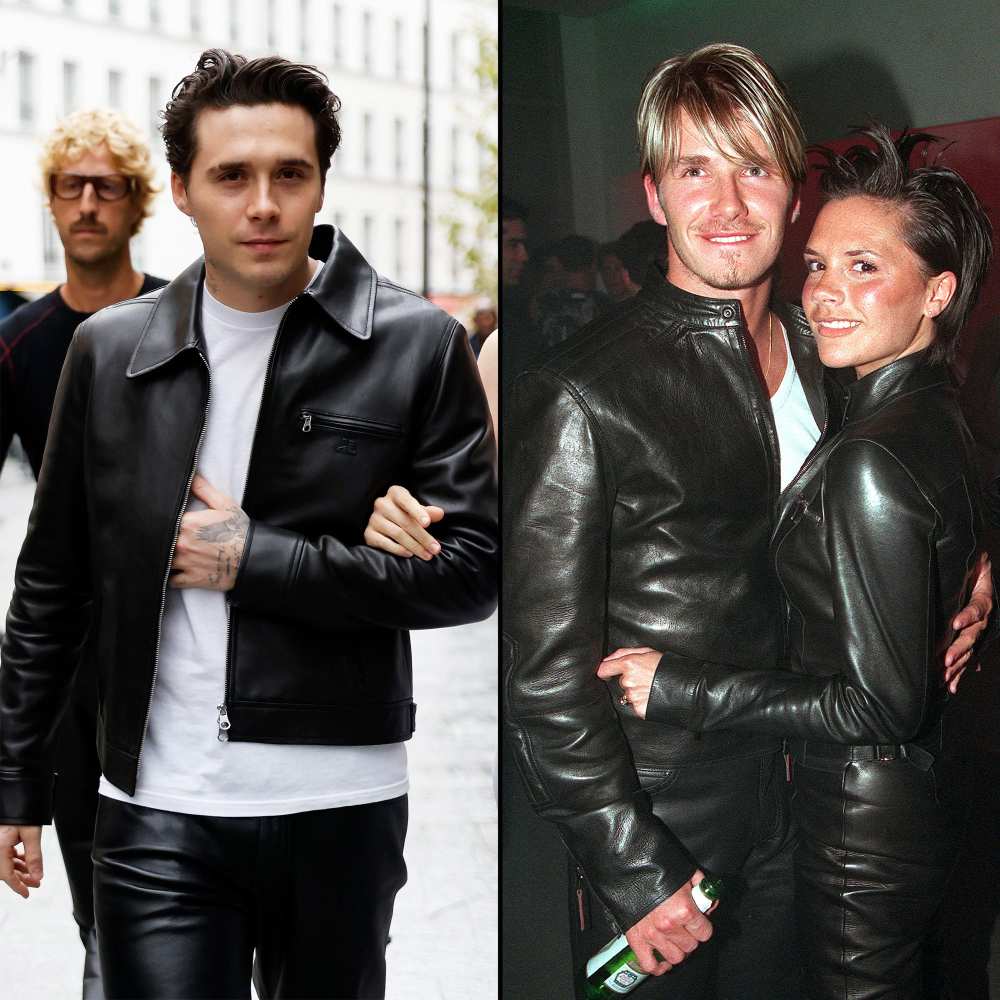 Brooklyn Beckham Is Nearly Identical to David Beckham in Leather Look