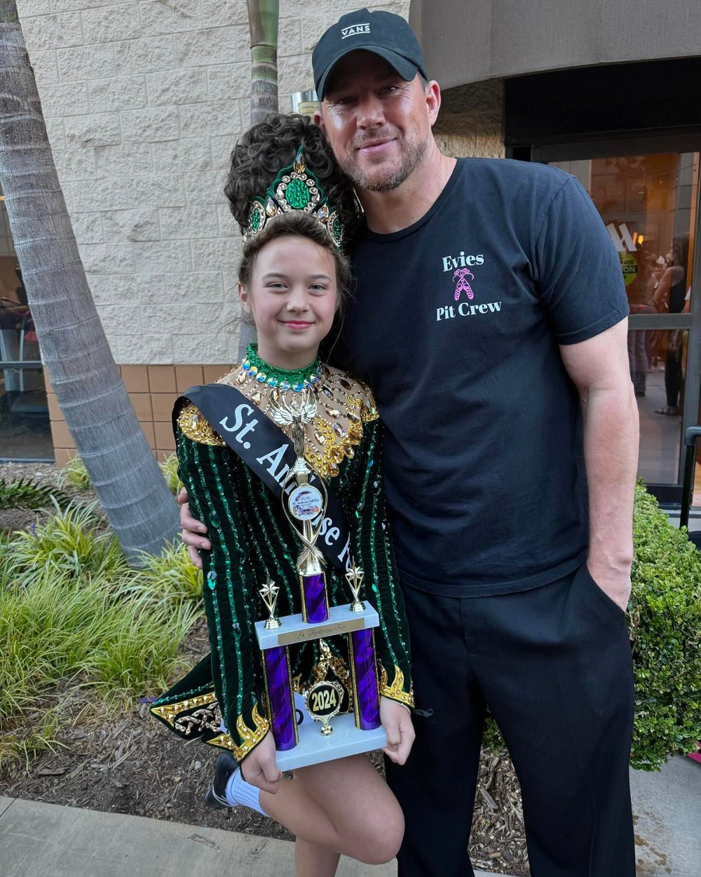 Channing Tatum Cheers on Daughter Evie at Irish Step Dancing Competition