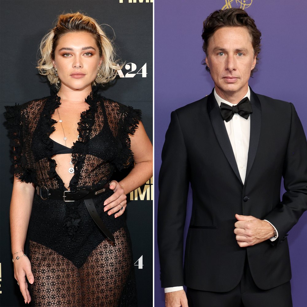 Florence Pugh reflete sobre o romance de Zach Braff e revela que está namorando alguém novo