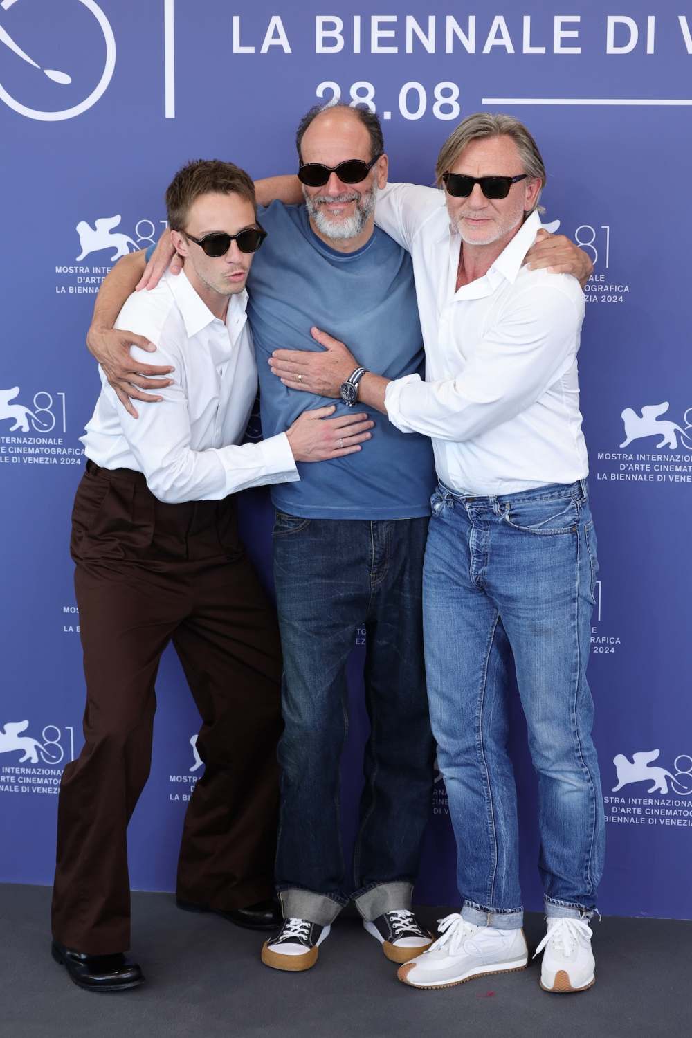 GettyImages-2170030666 Drew Starkey Luca Guadagnino y Daniel Craig