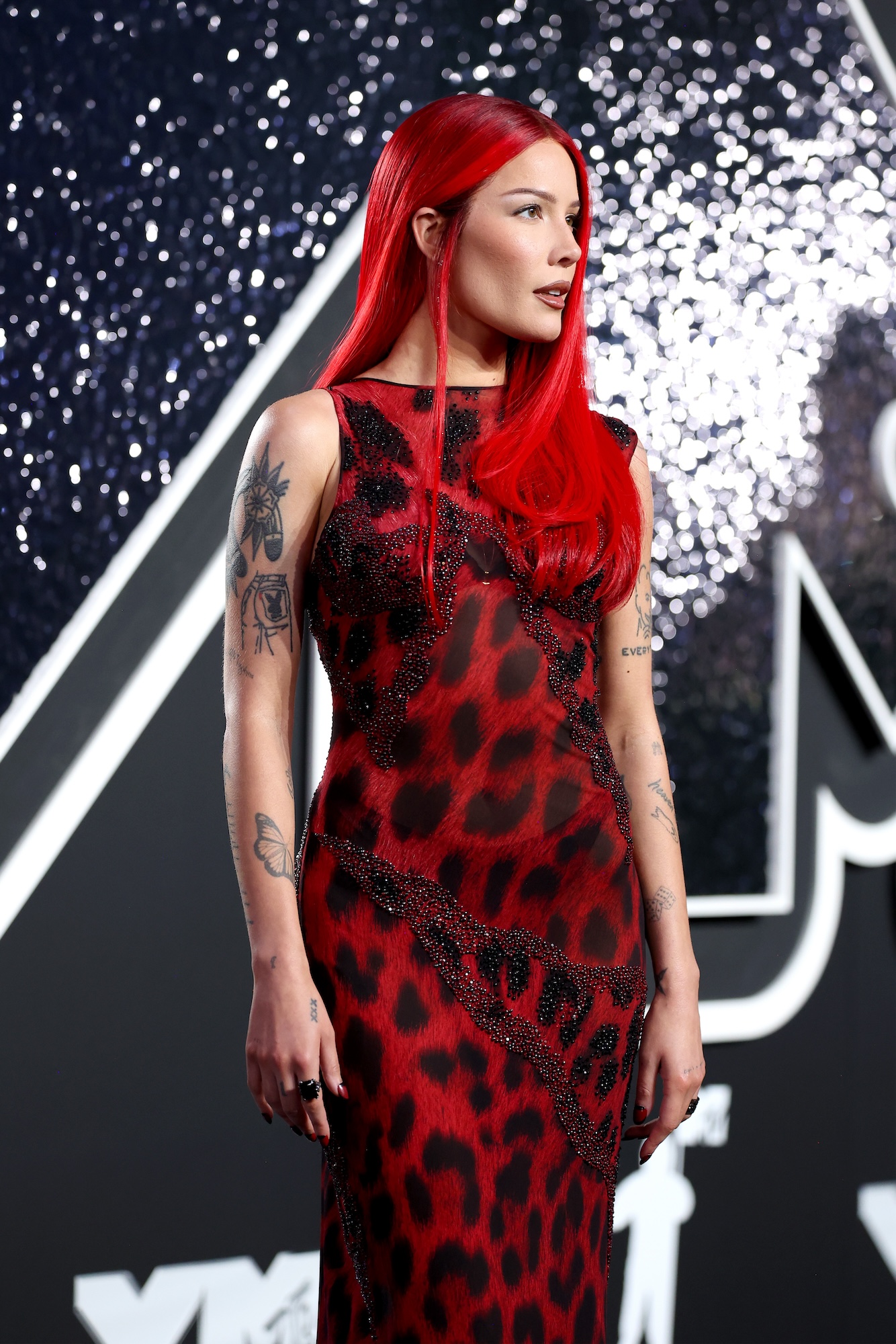 Halsey red carpet dress best sale