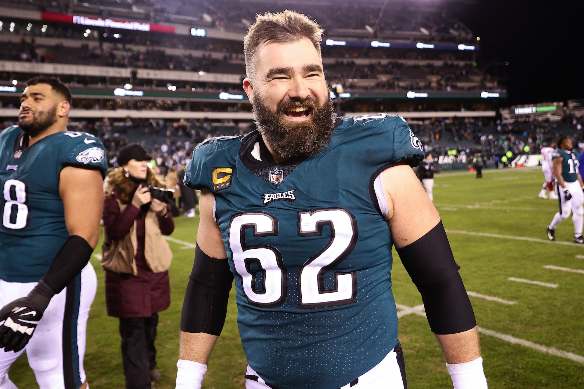 How Jason Kelce Watched 1st Eagles Game Since Retiring